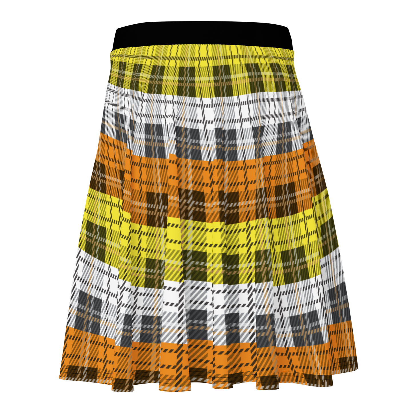 Maverique Plaid Skater Skirt - GAY