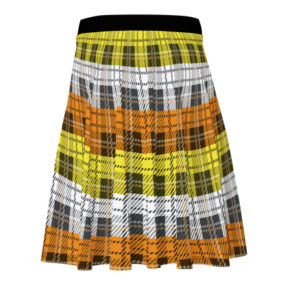 Maverique Plaid Skater Skirt - GAY