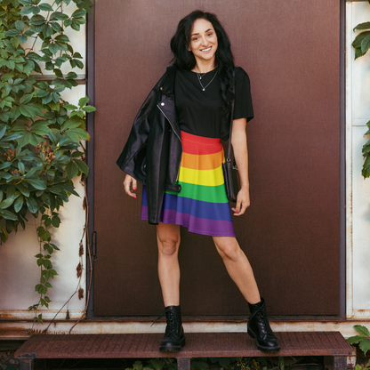 Rainbow Pride Flag Skater Skirt