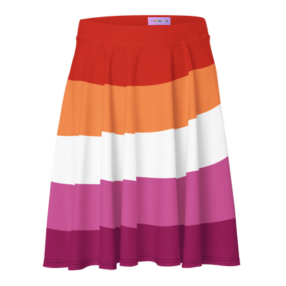 Lesbian Pride Flag Skater Skirt