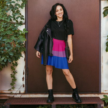 Bi Pride Flag Skater Skirt