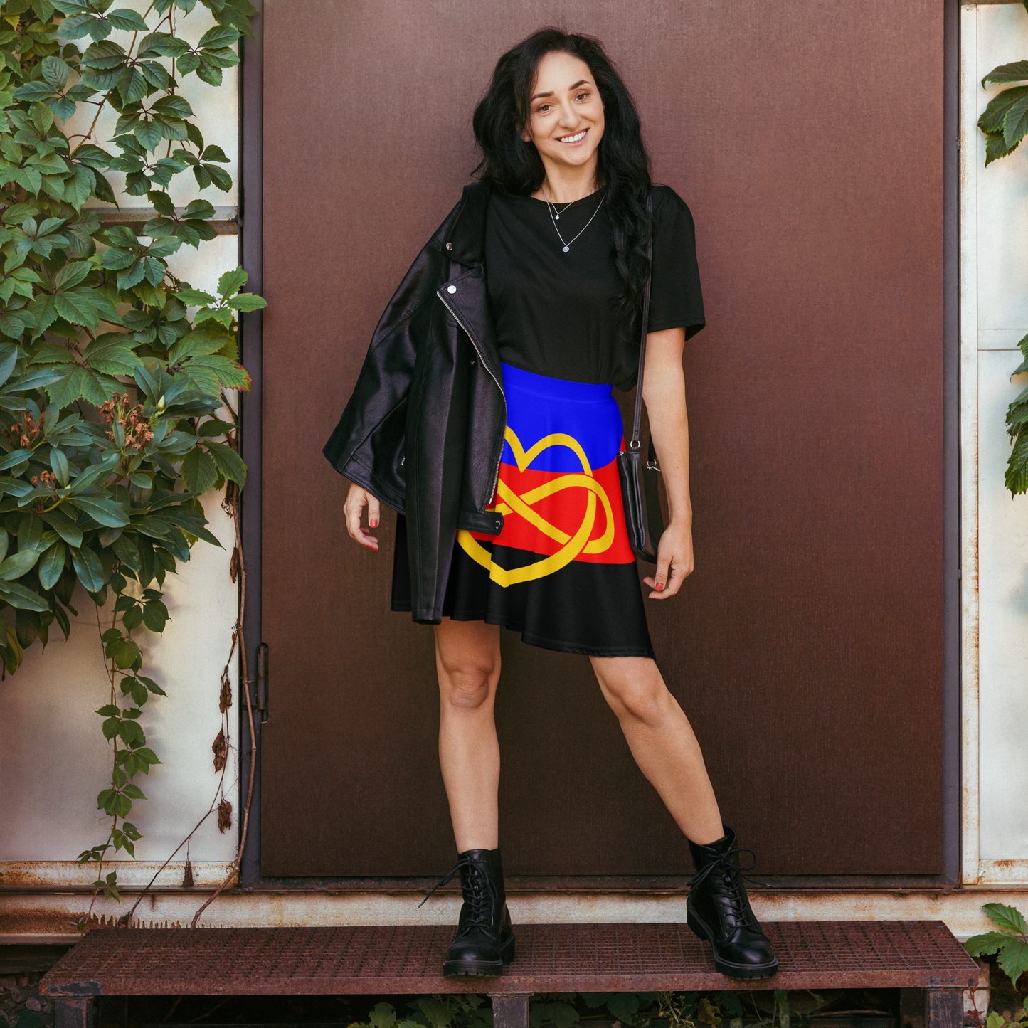 Polyamory Pride Flag Skater Skirt