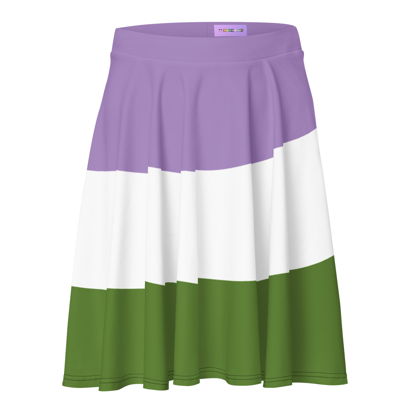 Genderqueer Pride Flag Skater Skirt