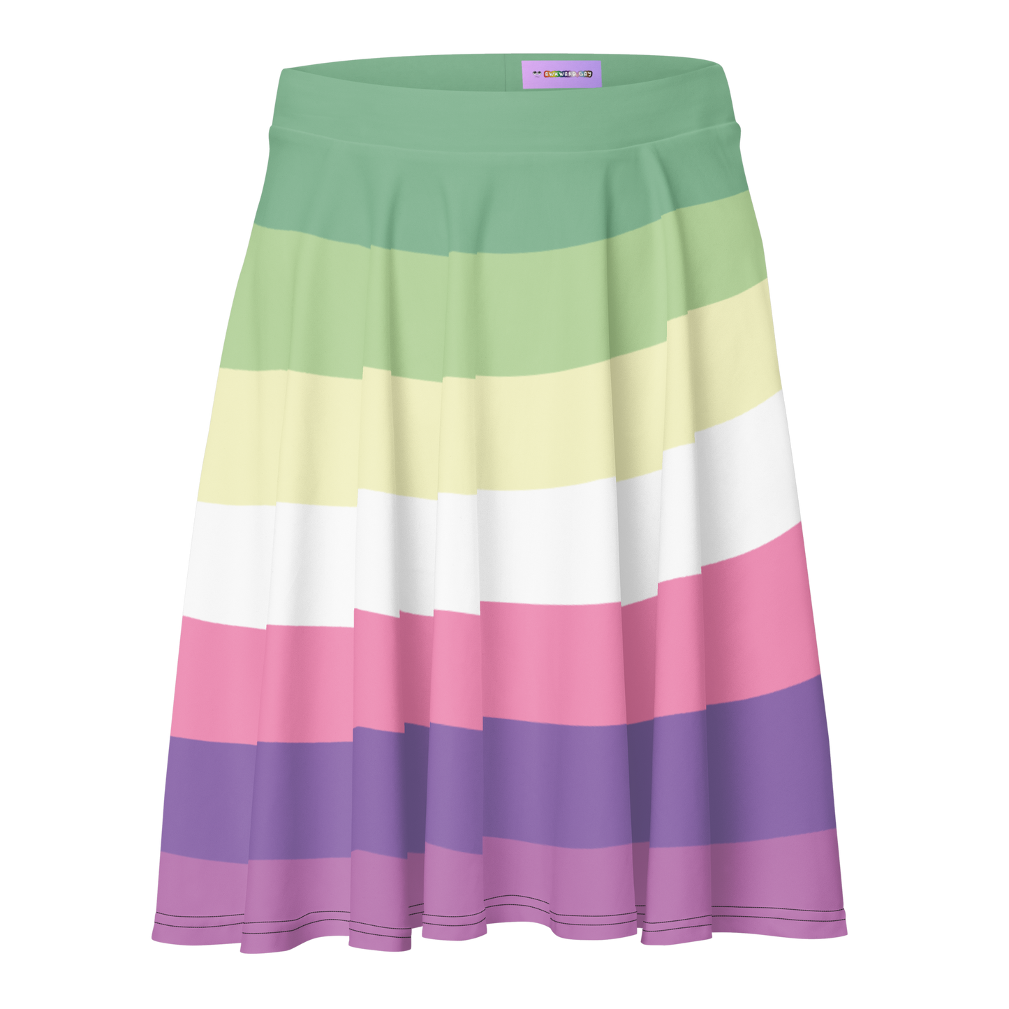 Genderfae Pride Flag Skater Skirt