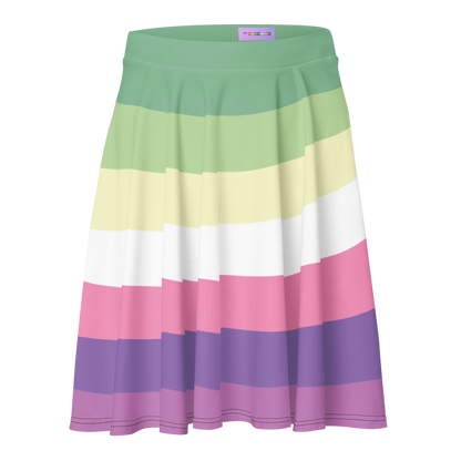 Genderfae Pride Flag Skater Skirt