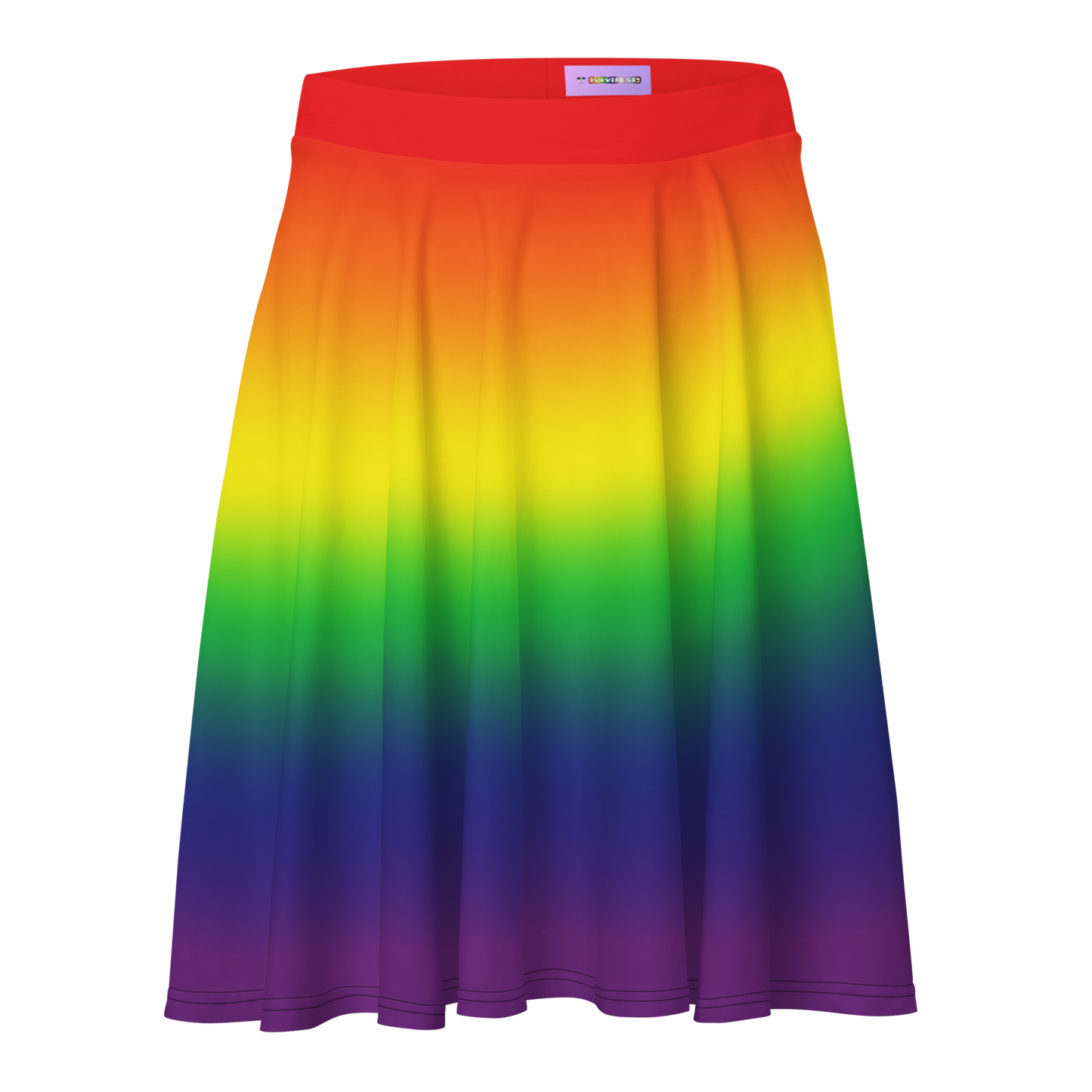 Rainbow Pride Gradient Skater Skirt