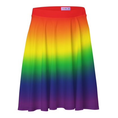 Rainbow Pride Gradient Skater Skirt