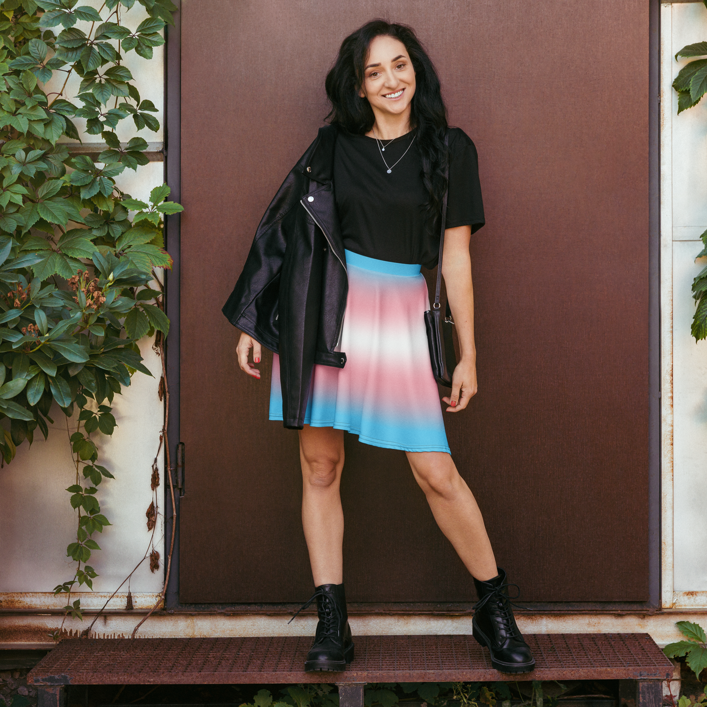 Trans Pride Gradient Skater Skirt