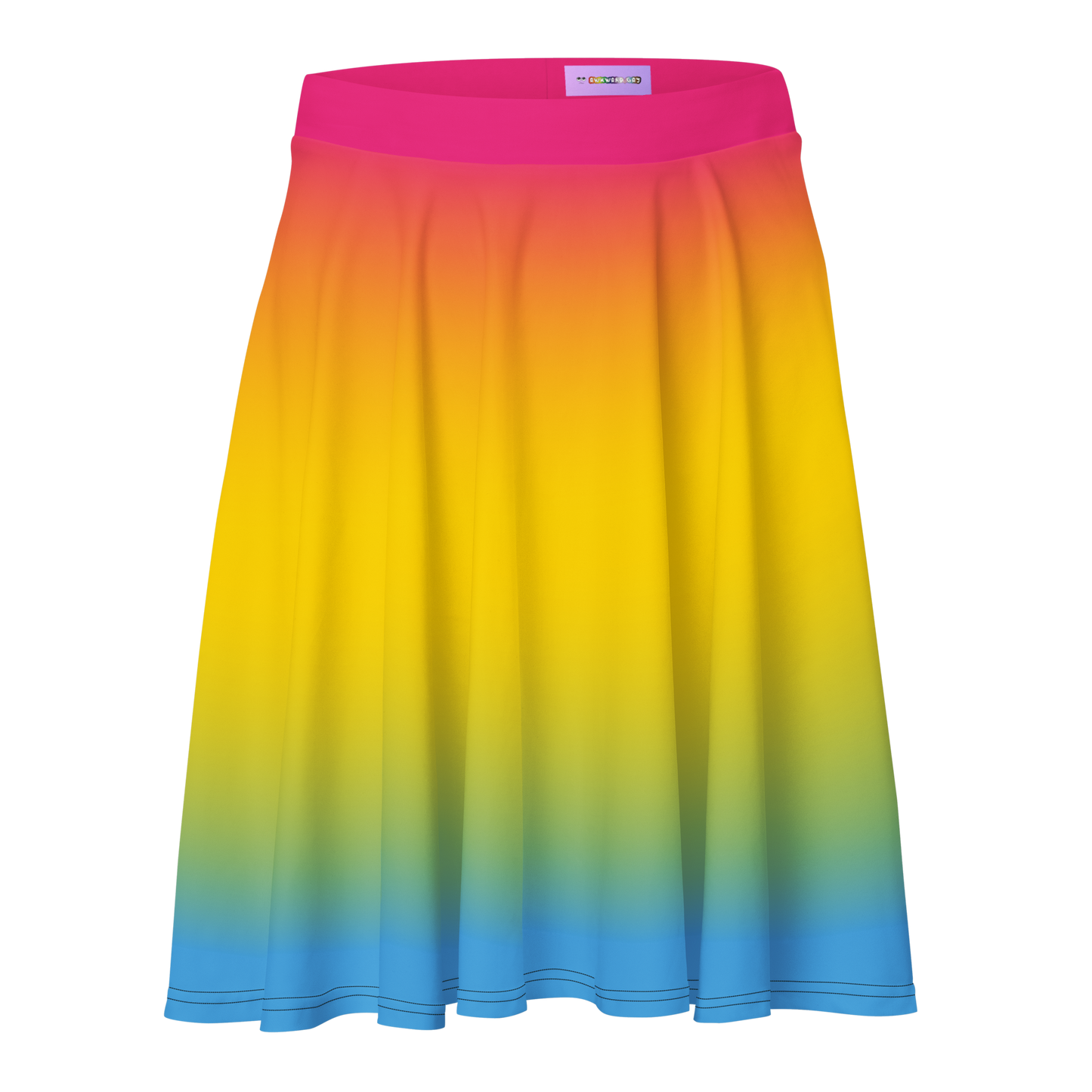 Pan Pride Gradient Skater Skirt