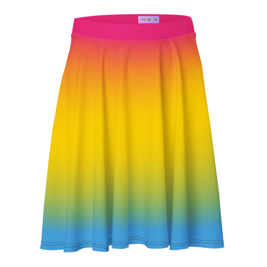 Pan Pride Gradient Skater Skirt