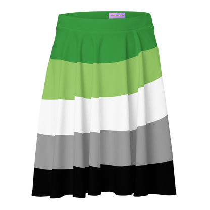 Aro Pride Flag Skater Skirt