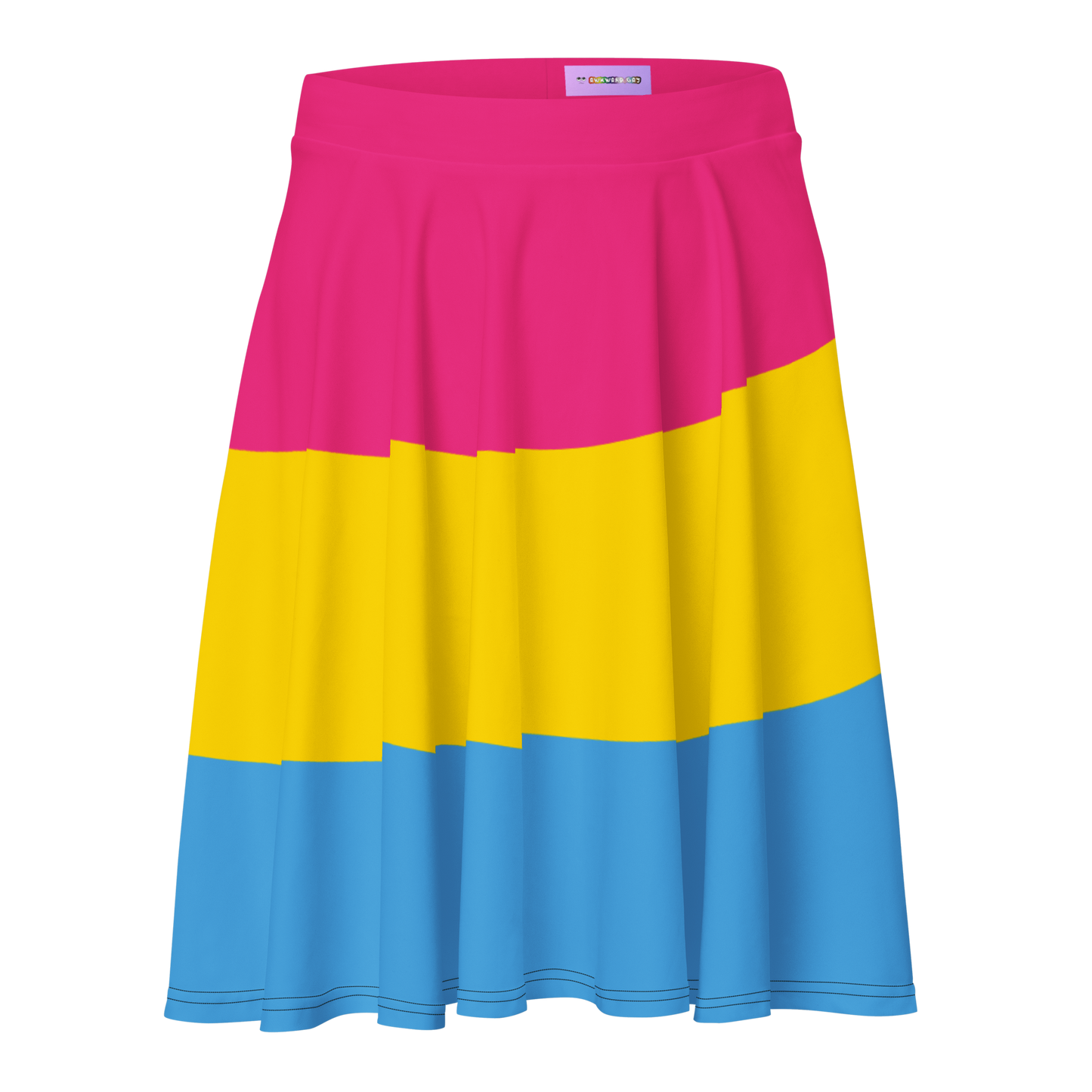 Pan  Pride Flag Skater Skirt