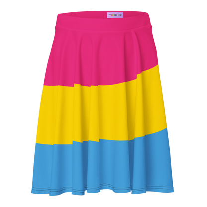 Pan  Pride Flag Skater Skirt