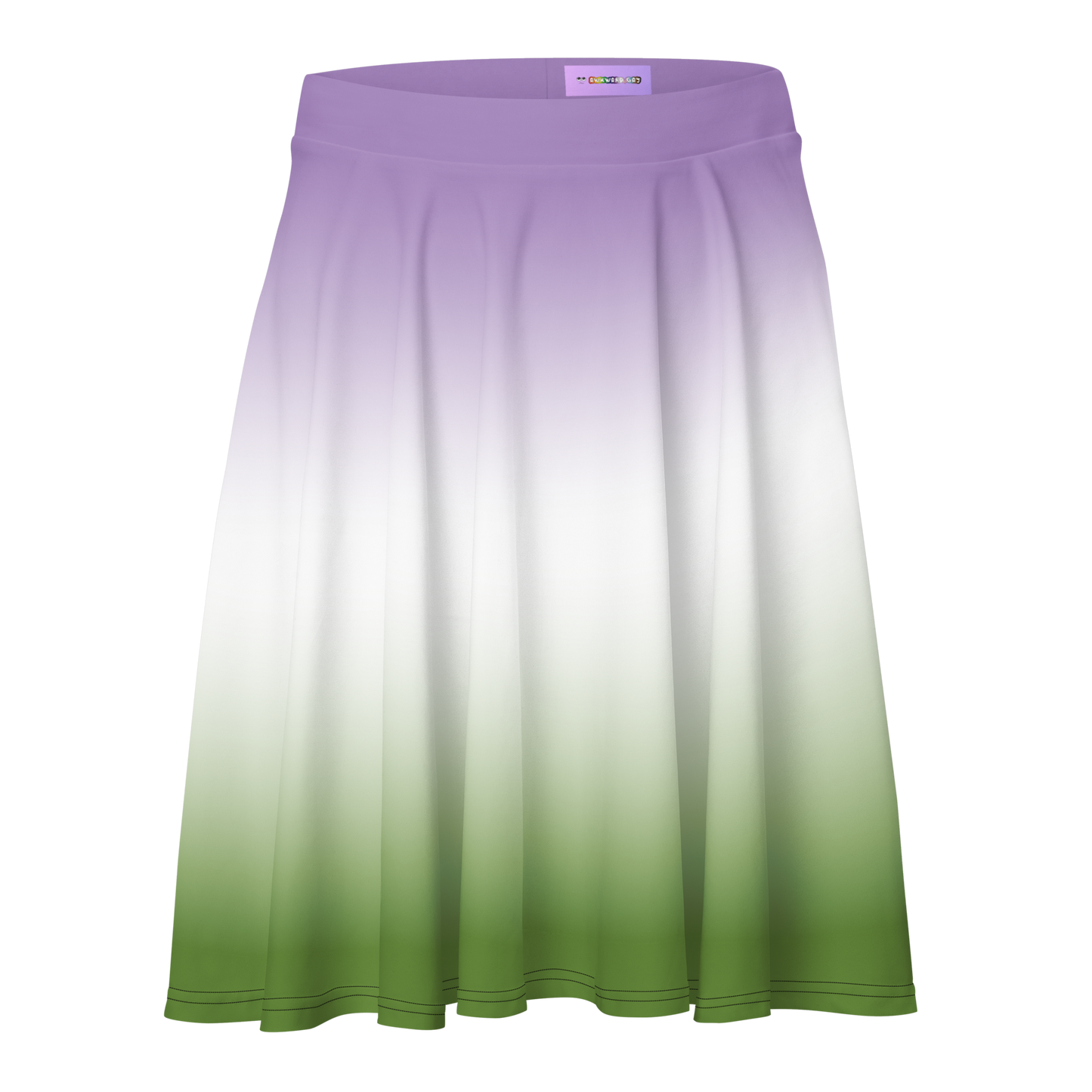 Genderqueer Pride Gradient Skater Skirt