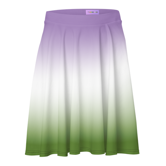 Genderqueer Pride Gradient Skater Skirt