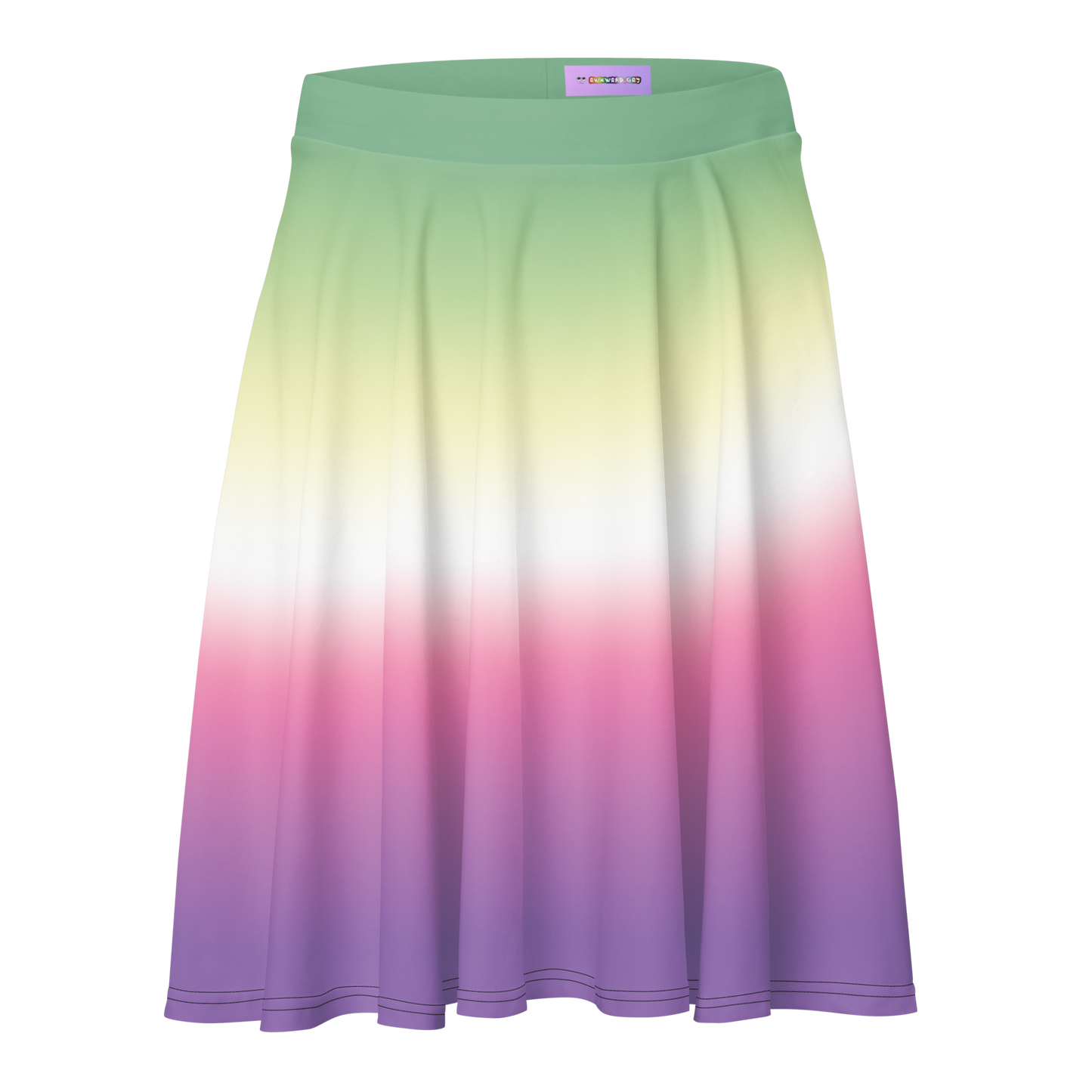 Genderfae Pride Gradient Skater Skirt