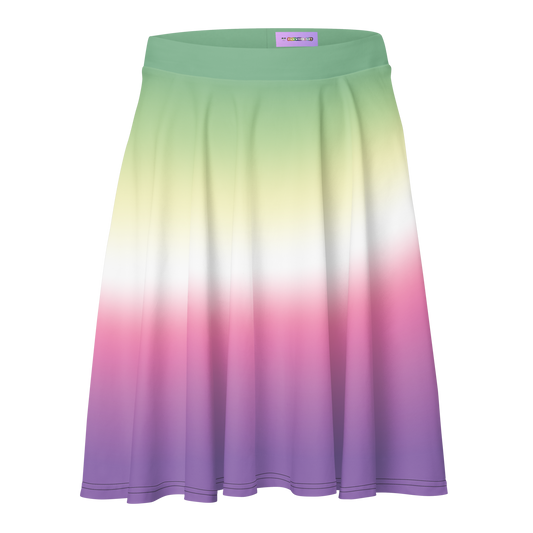 Genderfae Pride Gradient Skater Skirt