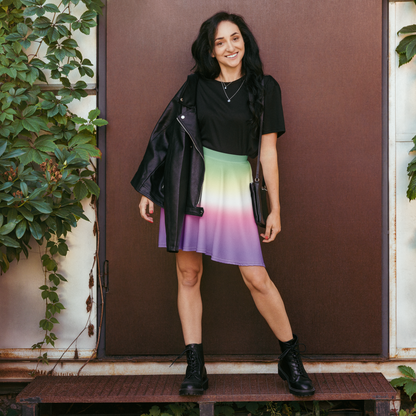 Genderfae Pride Gradient Skater Skirt