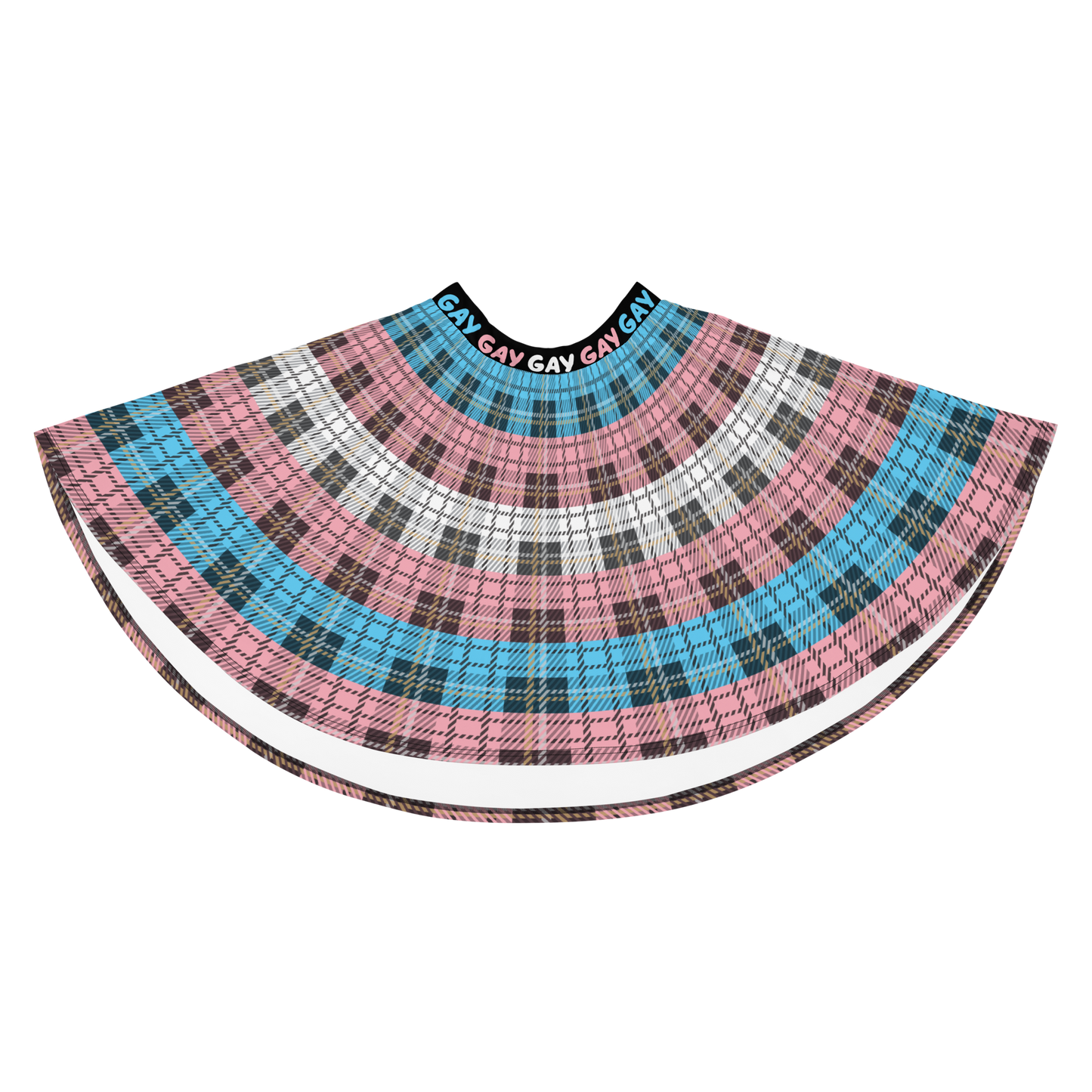 Trans Plaid Skater Skirt - GAY