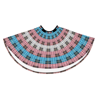 Trans Plaid Skater Skirt - QUEER