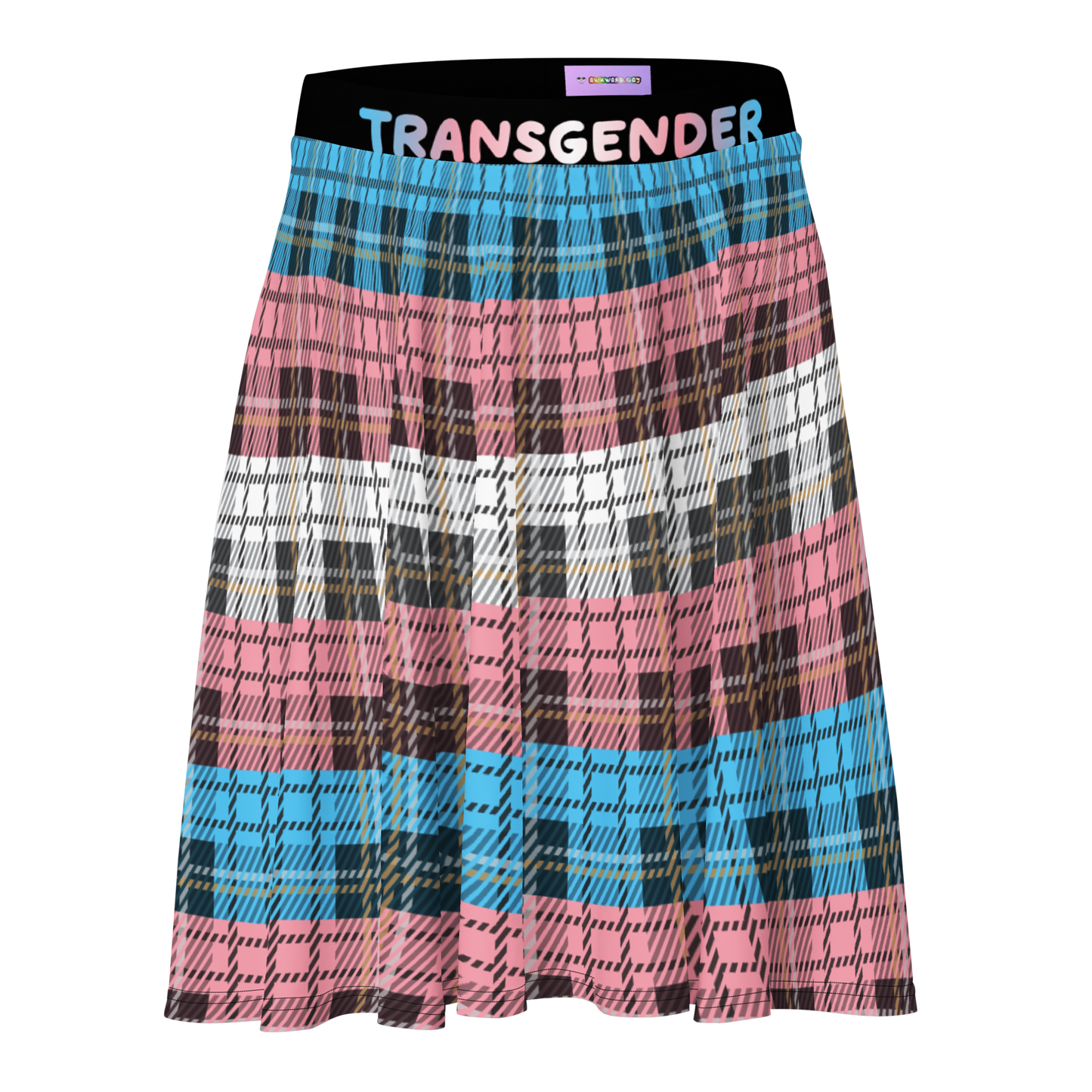 Trans Plaid Skater Skirt - TRANSGENDER