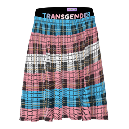 Trans Plaid Skater Skirt - TRANSGENDER