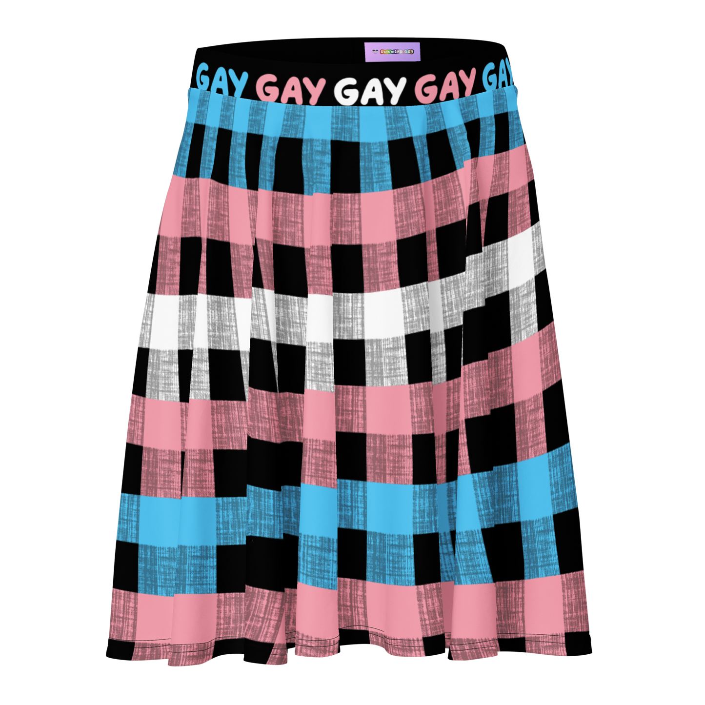 Trans Flannel Skater Skirt - GAY