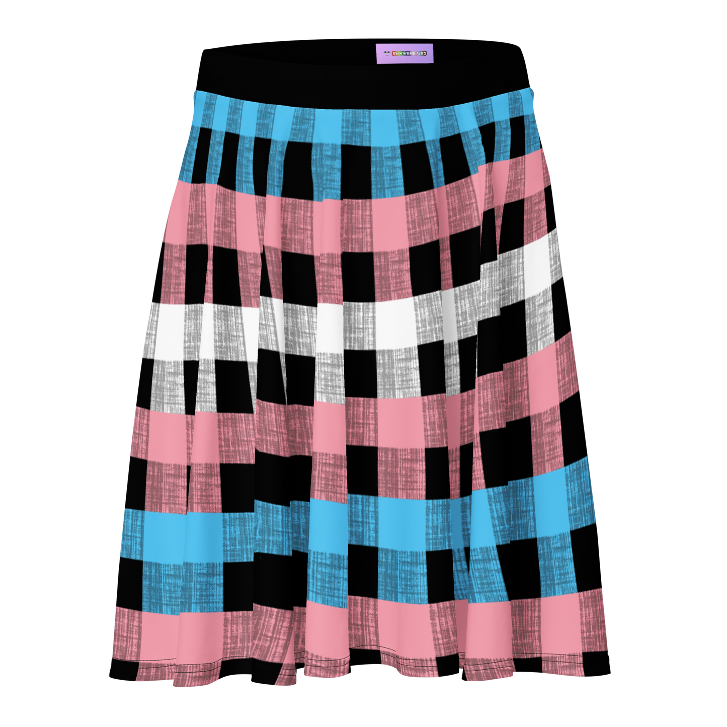 Trans Flannel Skater Skirt