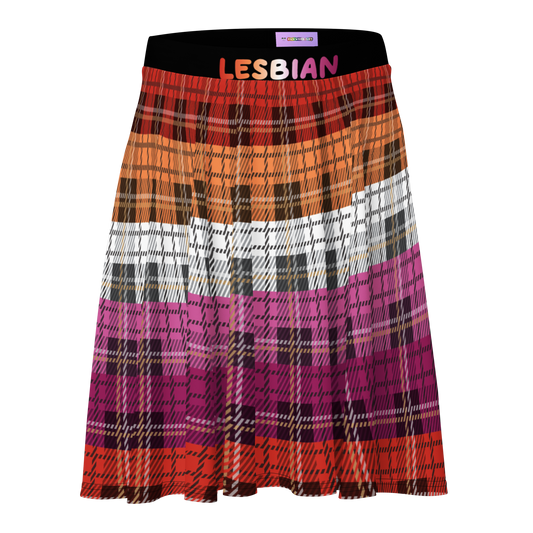 Lesbian Plaid Skater Skirt - LESBIAN