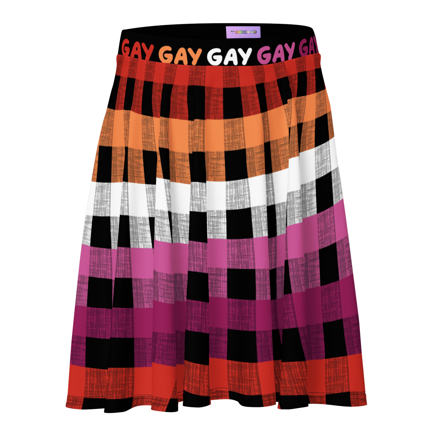 Lesbian Flannel Skater Skirt - GAY