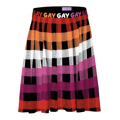 Lesbian Flannel Skater Skirt - GAY