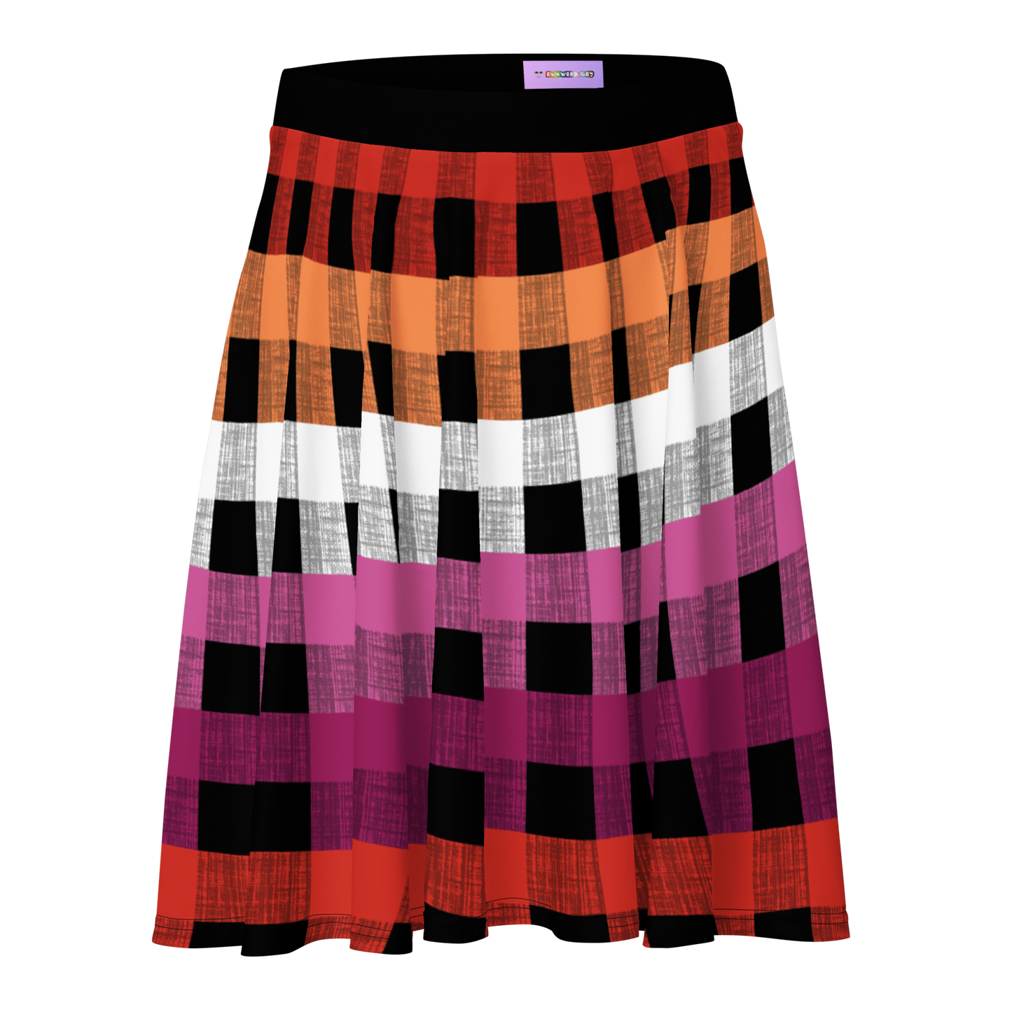 Lesbian Flannel Skater Skirt