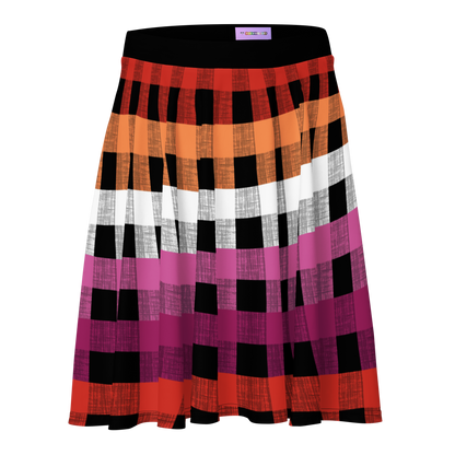 Lesbian Flannel Skater Skirt