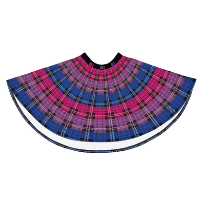 Bi Plaid Skater Skirt - BI