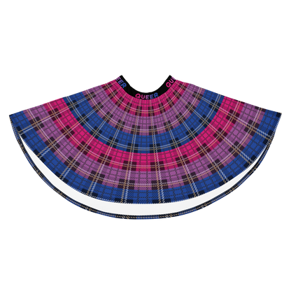 Bi Plaid Skater Skirt - QUEER