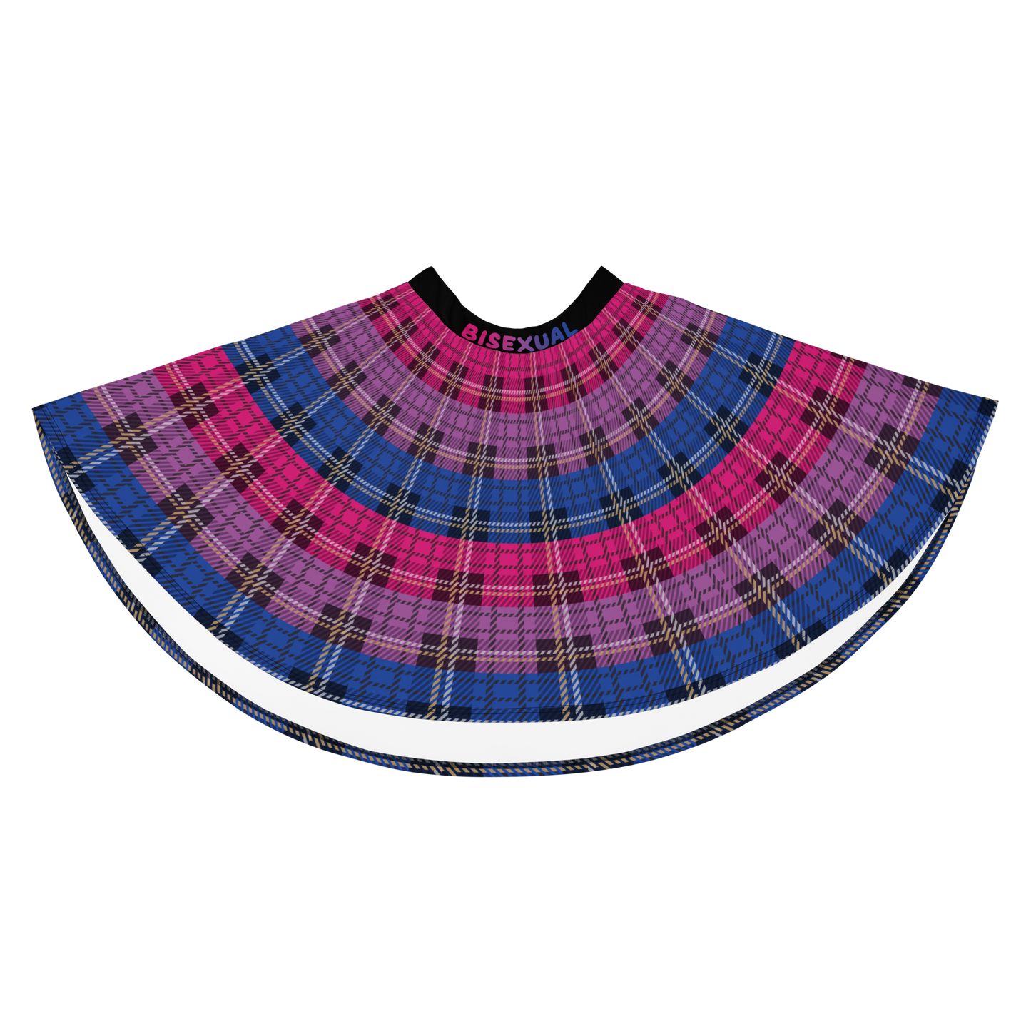 Bi Plaid Skater Skirt - BISEXUAL