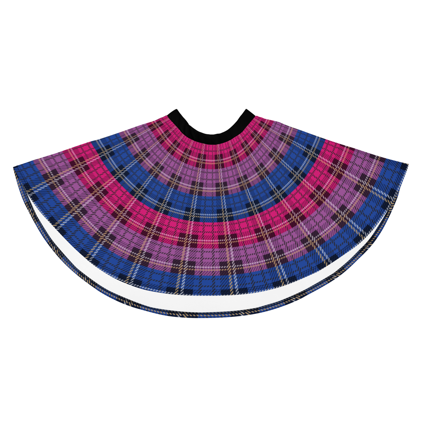 Bi Plaid Skater Skirt