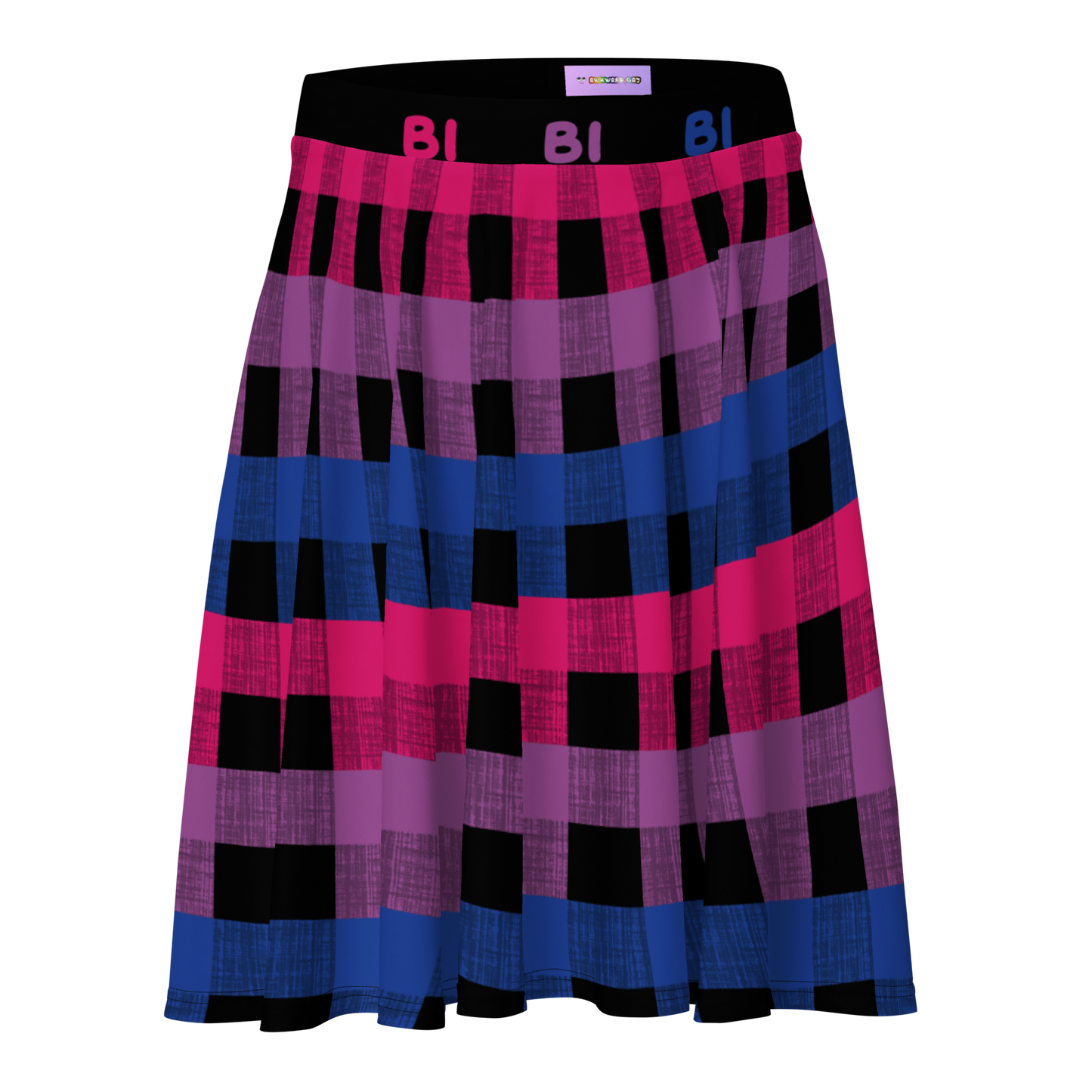 Bi Flannel Skater Skirt - BI