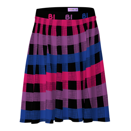 Bi Flannel Skater Skirt - BI