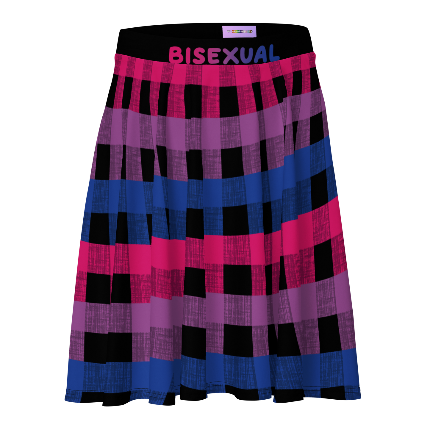 Bi Flannel Skater Skirt - BISEXUAL