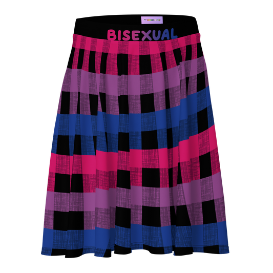 Bi Flannel Skater Skirt - BISEXUAL