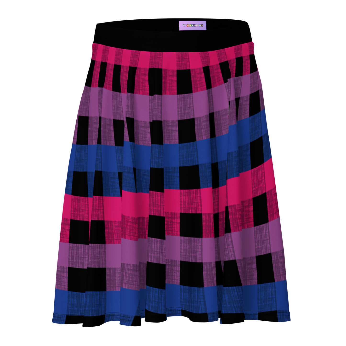 Bi Flannel Skater Skirt