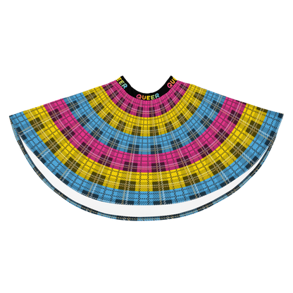 Pan Plaid Skater Skirt - QUEER