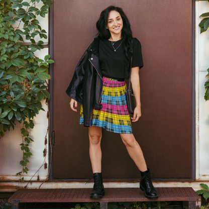 Pan Plaid Skater Skirt - PANSEXUAL