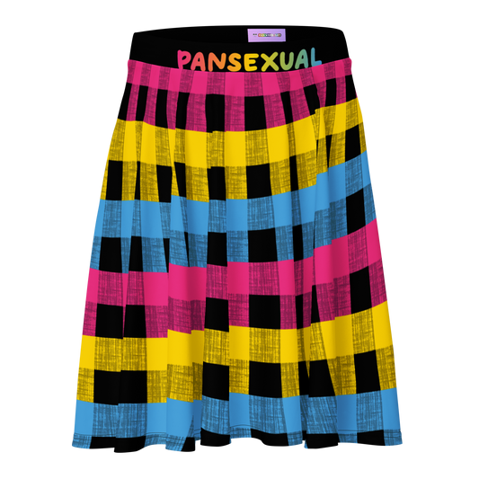 Pan Flannel Skater Skirt - PANSEXUAL