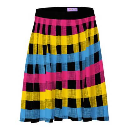 Pan Flannel Skater Skirt