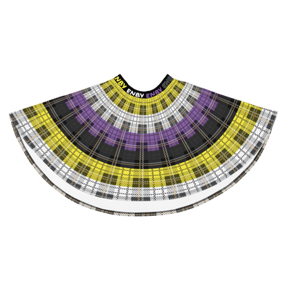 Enby Plaid Skater Skirt - ENBY