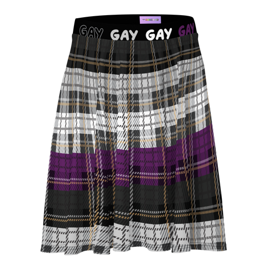 Ace Plaid Skater Skirt - GAY