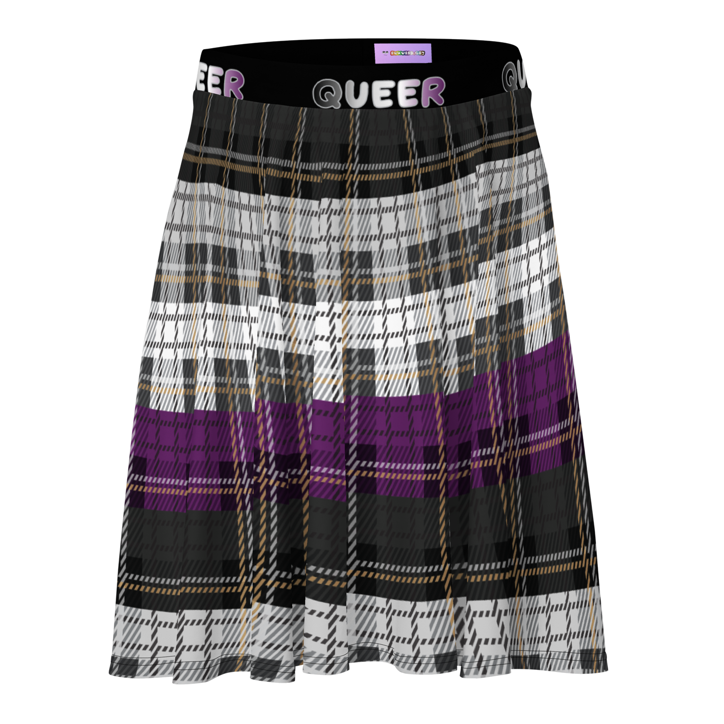 Ace Plaid Skater Skirt - QUEER