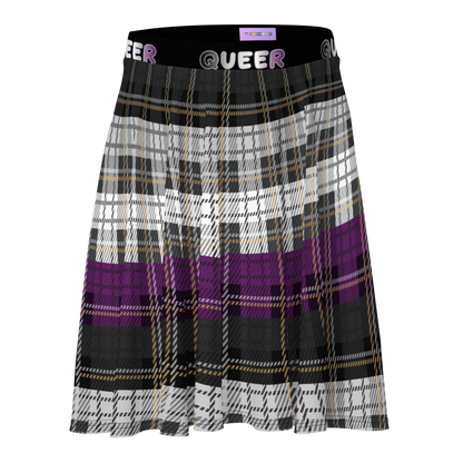 Ace Plaid Skater Skirt - QUEER